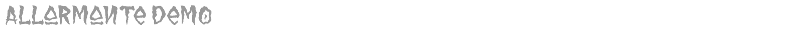Allarmante font preview
